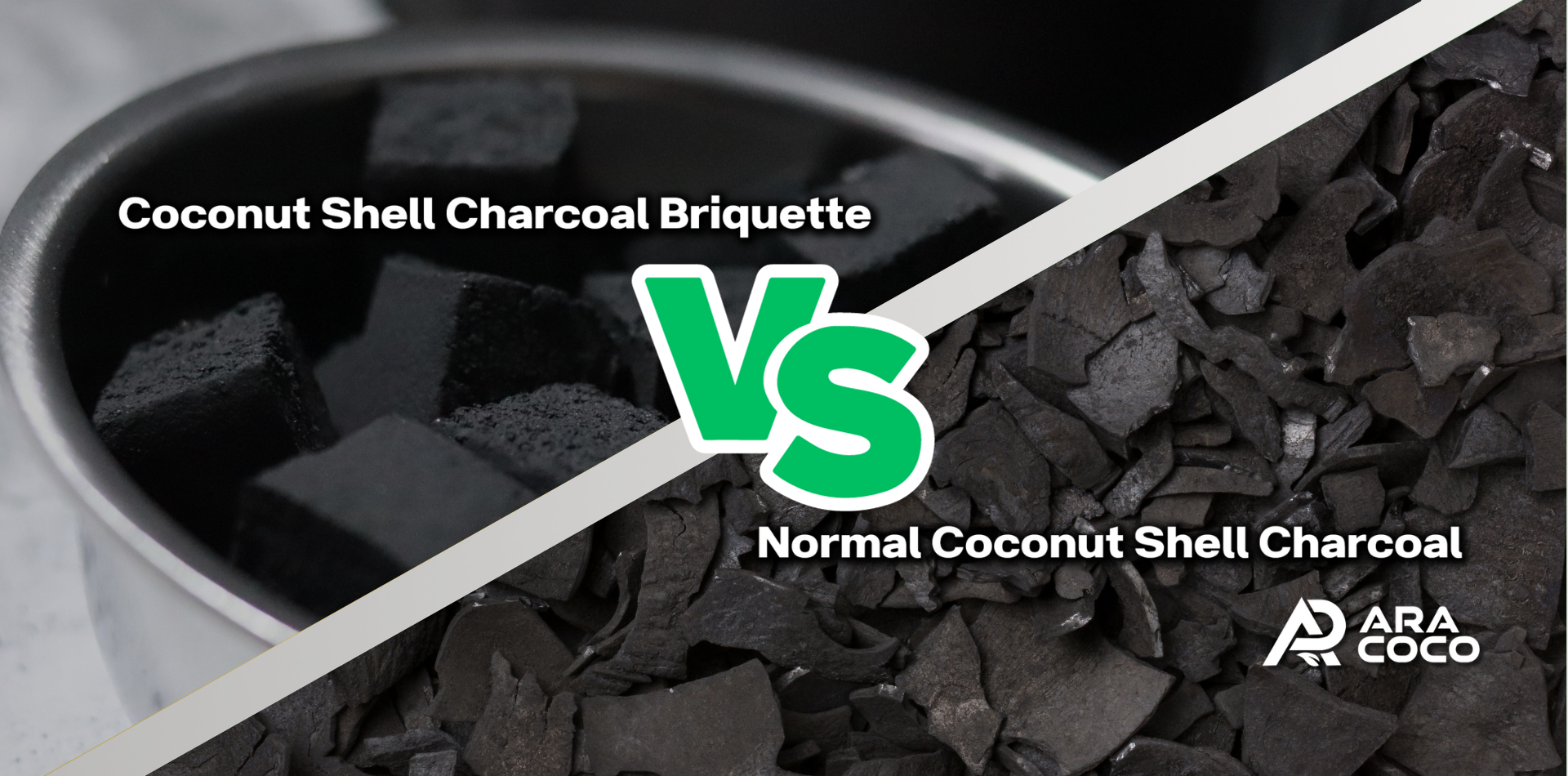 Coconut Shell Charcoal Briquette vs. Normal Coconut Shell Charcoal:<br />
Is Charcoal Briquette Necessary?